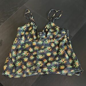 J. Crew Crinkle Chiffon Camisole in Sunburst Floral